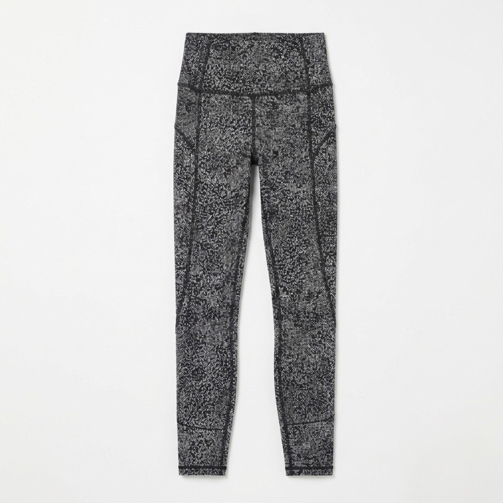 Lululemon Black and White Printed Leggings - size 4